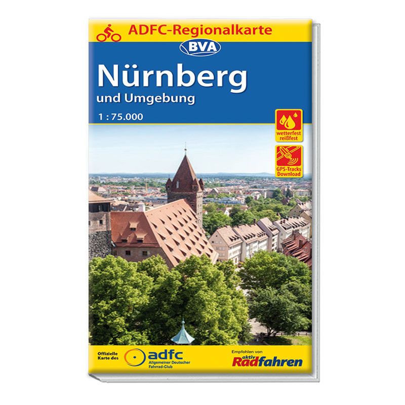 Nürnberg und Umgebung ADFC-Radkarte