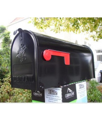 US-Mailbox schwarz Stahl